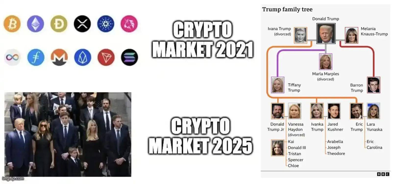 上任前第一把镰刀！特朗普全家进入币圈，家族发币割韭菜？