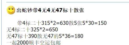 即将休市！蛇币、蛇钞最新市价来了，年前表现你满意吗？